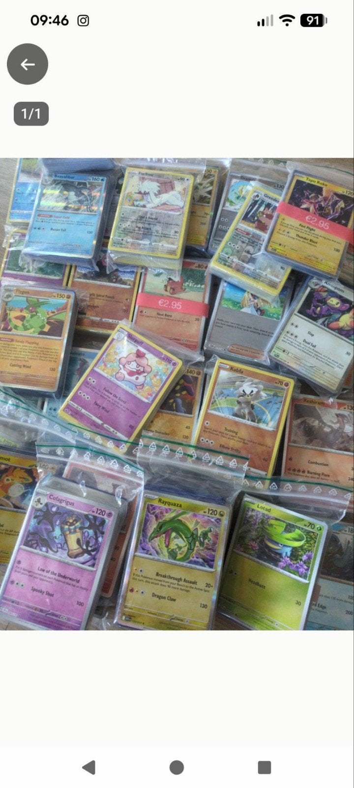 52 pokemon kaarten voor maar 3.95, Ophalen of Verzenden