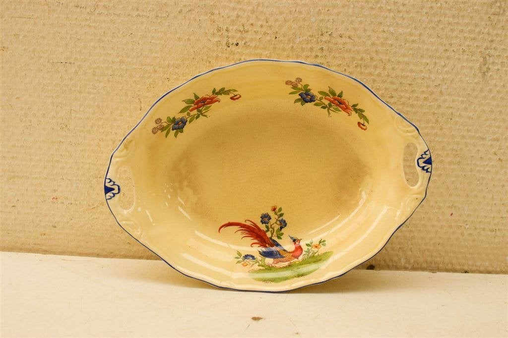Royal Venton ware porseleinen ovale schaal 47662, Gebruikt, Ophalen of Verzenden, Bord(en), Overige stijlen