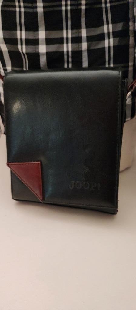 K325  JOOP! zwart PU lederen schoudertas zeer fraai, -, Schoudertasje, Zwart, -