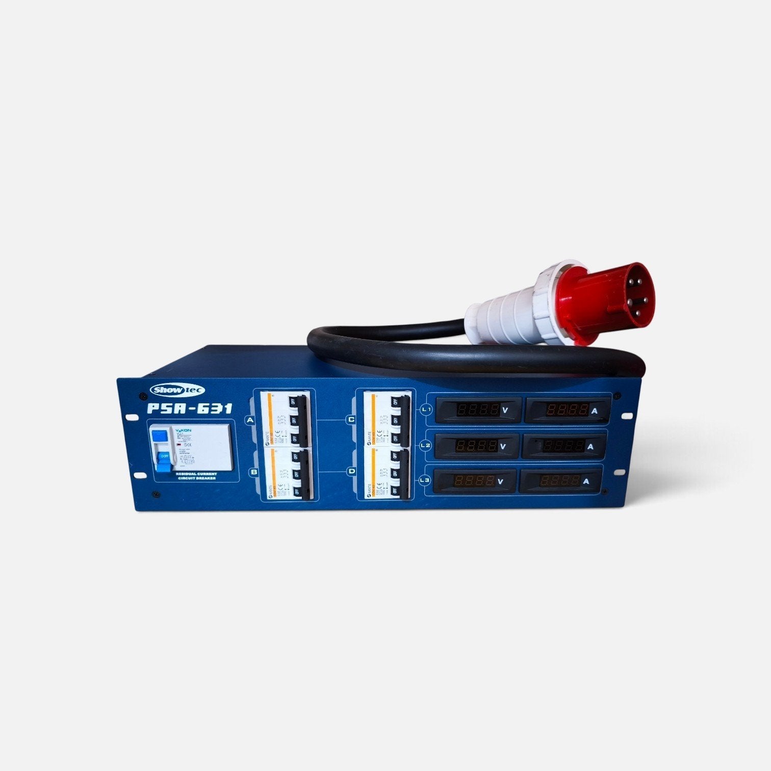 Showtec PSA-631 Powerdistributor 380V/63A in, 4x 32A uit, Ophalen of Verzenden, Showtec, Sales@highlite.com, Vestastraat 2, Kerkrade