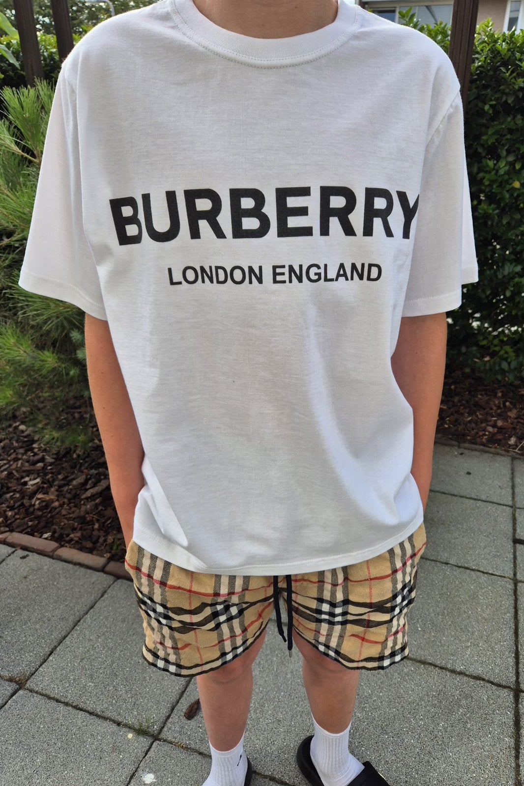 Burberry zomer set, Verzenden, Nieuw, Maat 46 (S) of kleiner, Beige