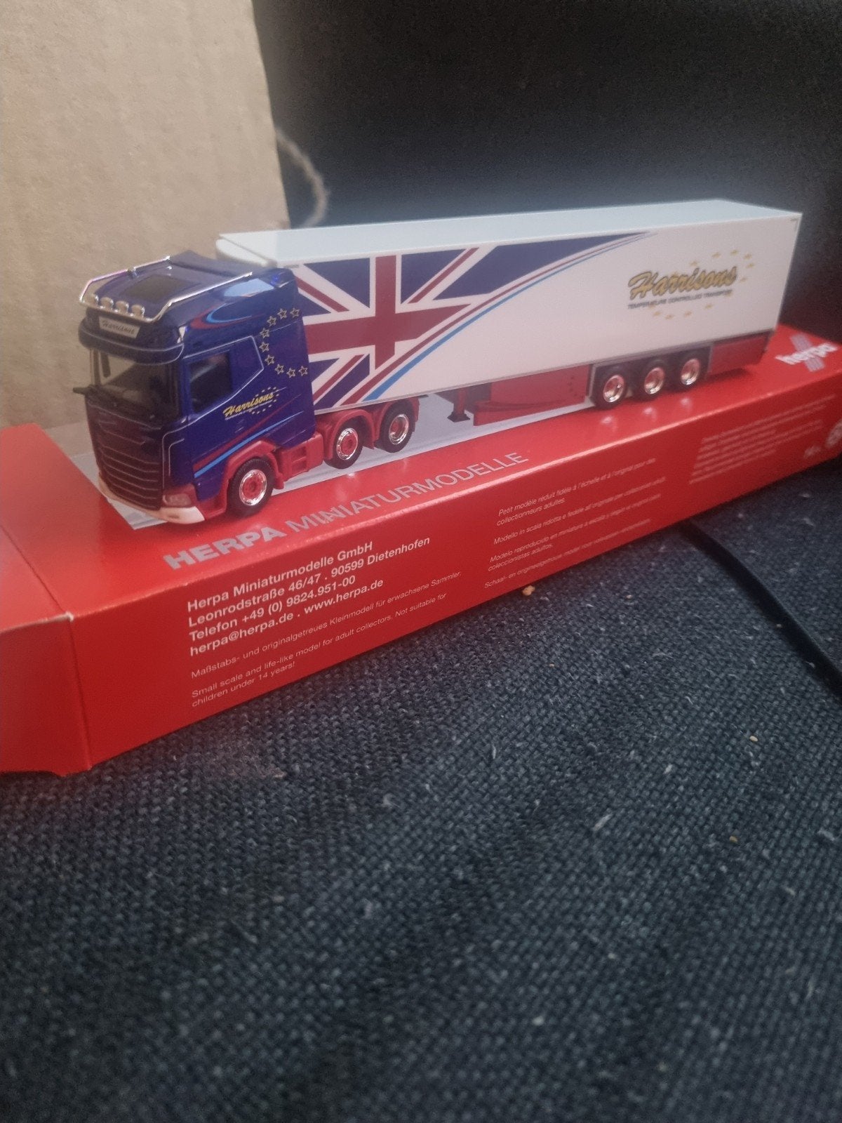 Herpa  daf  xg harissons   nieuw, Ophalen of Verzenden, Nieuw, Bus of Vrachtwagen, Herpa