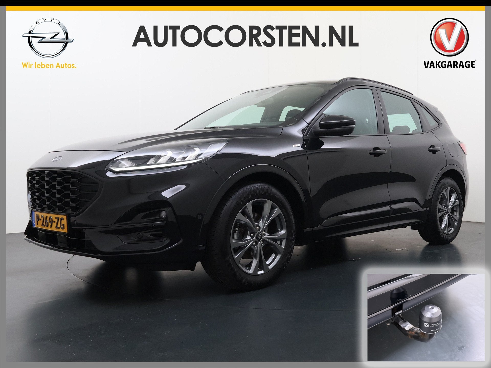 Ford Kuga 1.5T 150PK ST-Line Trekhaak Adap.Cruise Elek.Achte, Auto's, Voorwielaandrijving, 150 pk, Bedrijf, Handgeschakeld