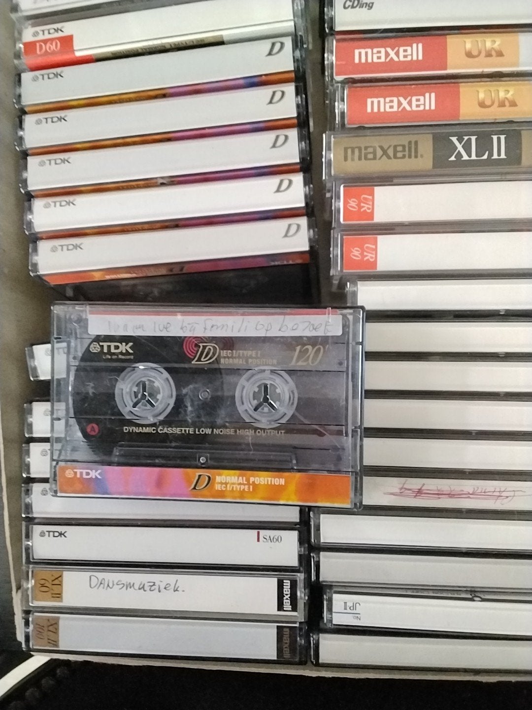 Grote partij diverse cassettebandjes (TDK, Maxell, Fuji), Gebruikt, Dance, Ophalen of Verzenden, Voorbespeeld