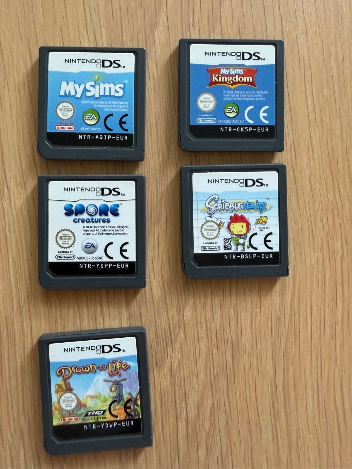 Nintendo DS Games: MySims, Spore, Scribblenauts, Drawn to Li, Gebruikt, 1 speler, Ophalen of Verzenden, Vanaf 7 jaar