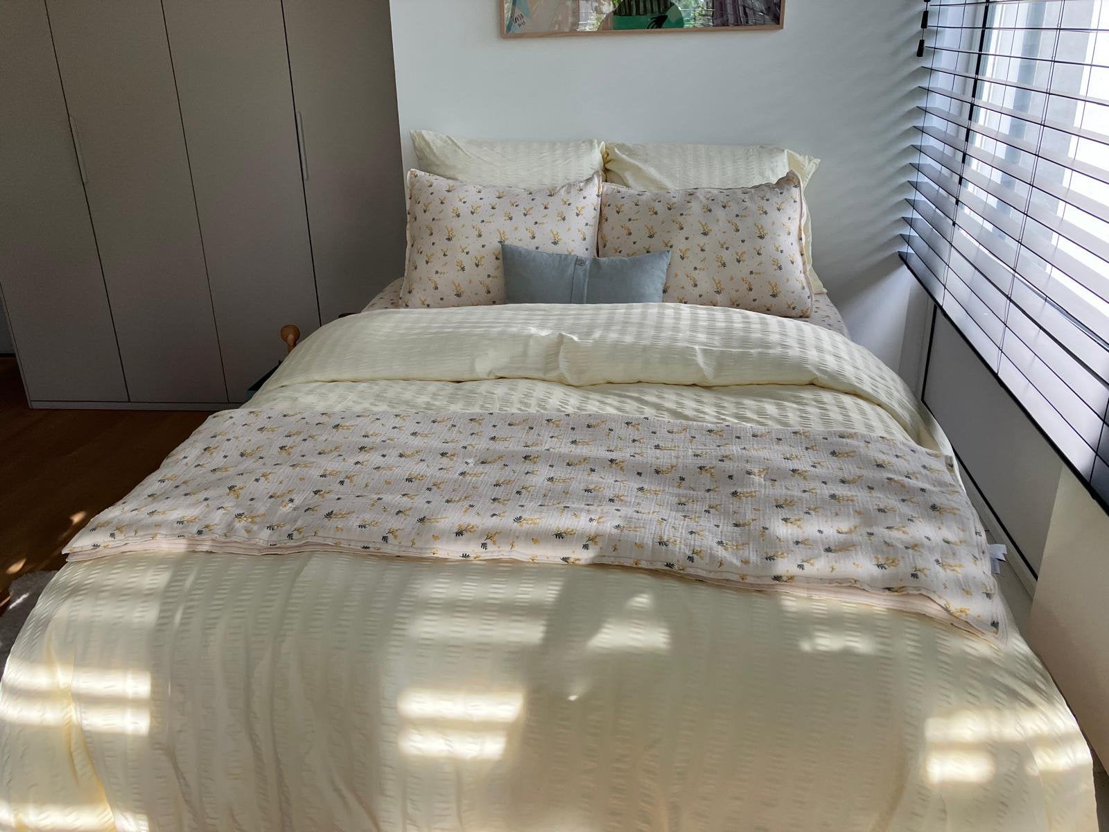 Boxspring 200 - 180, Ophalen, Wit, Tweepersoons, Zo goed als nieuw