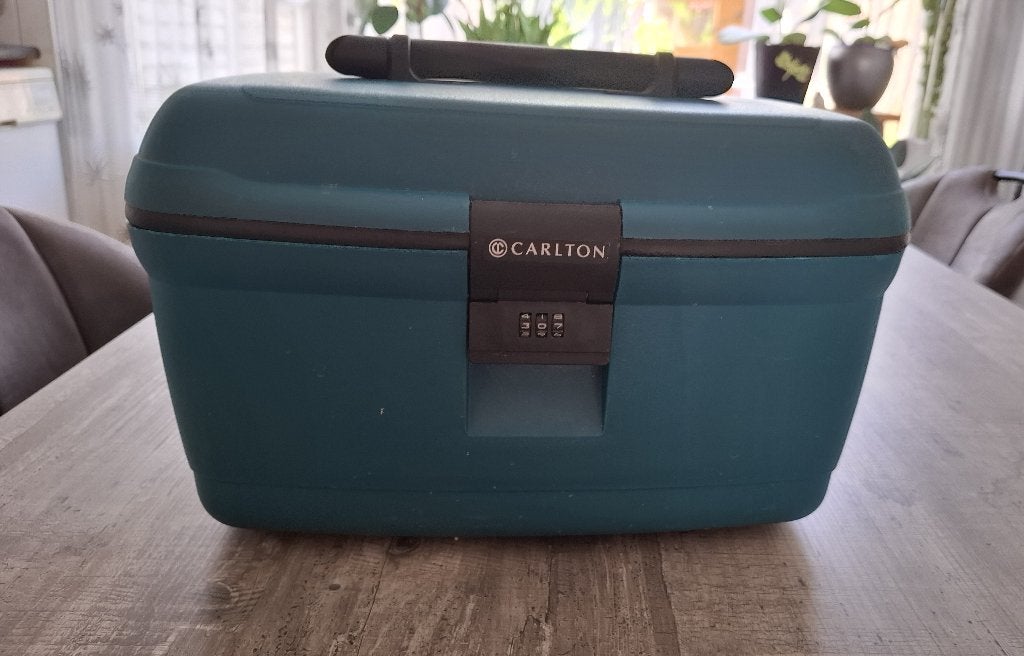 beauty case, Sieraden, Tassen en Uiterlijk, Beautycases, Ophalen, Gebruikt, Met slot, Hardcase