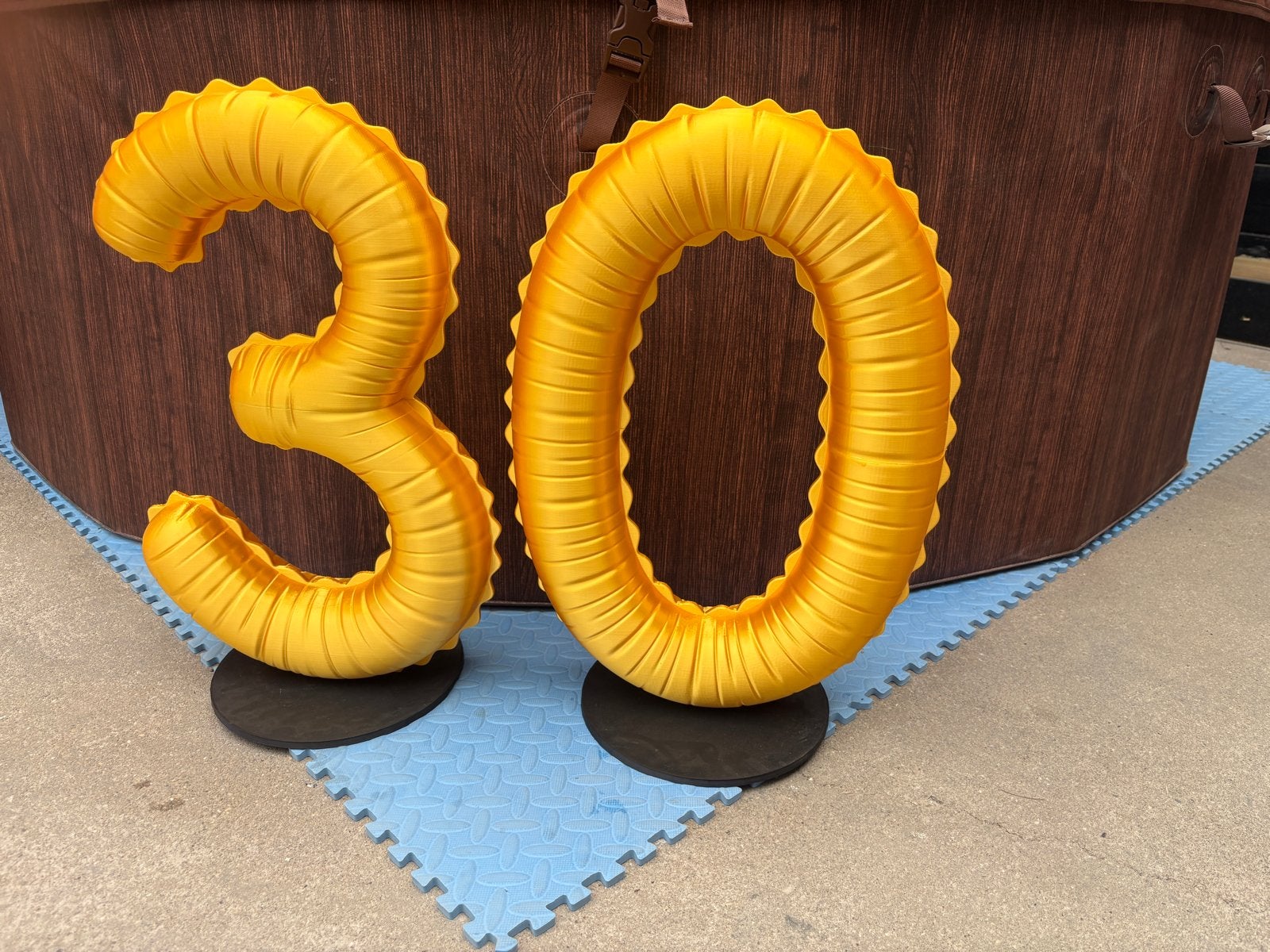 3D Geprinte Ballon Cijfers - Verjaardag Decoratie, Versiering, WB3Design, Verjaardag, Nieuw