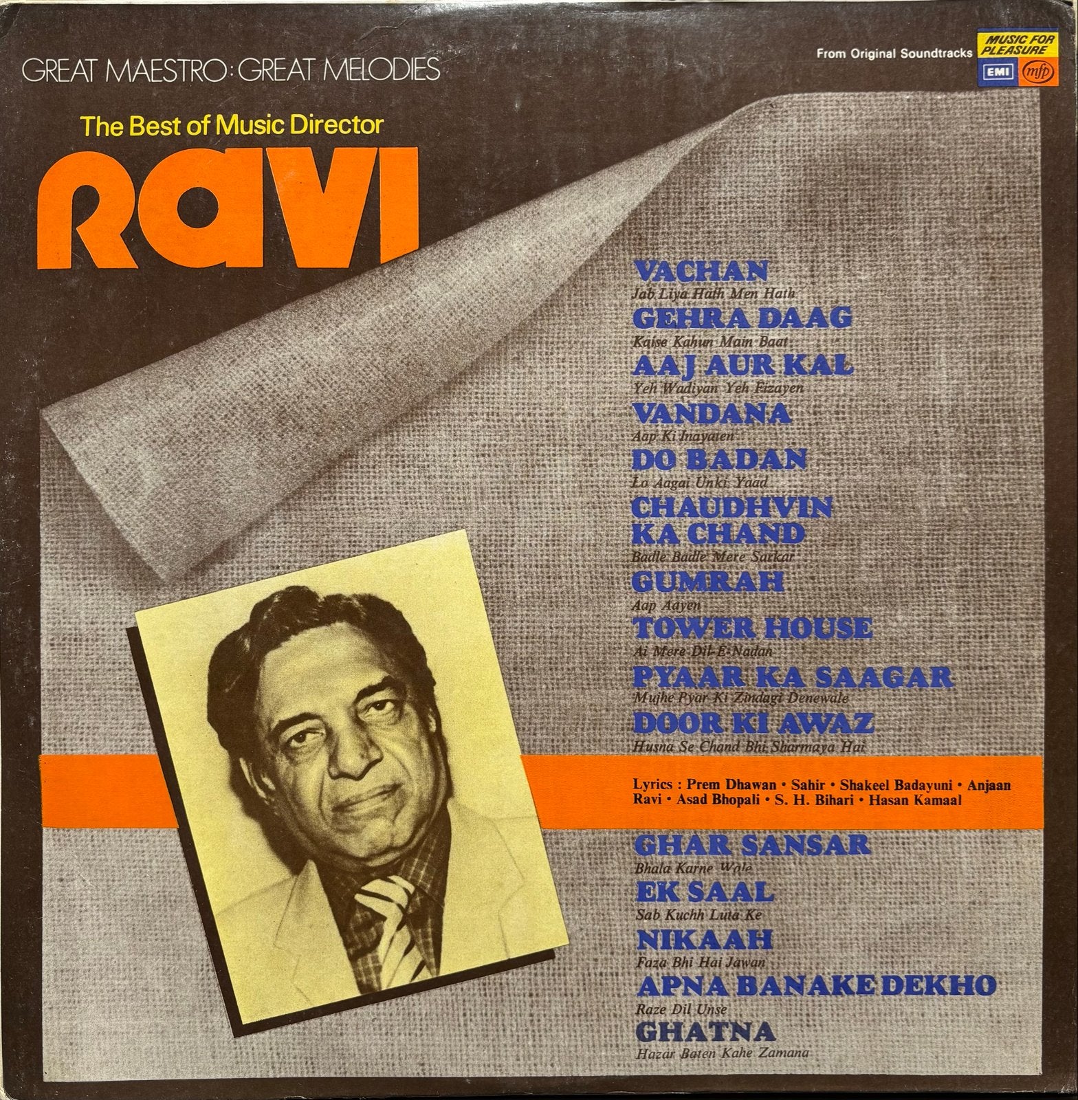 Ravi - Great Maestro Great Melodies (Vinyl LP), Verzenden, Gebruikt