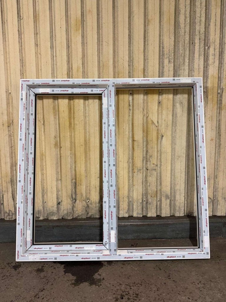 kunststof kozijn aluplast antraciet structuur 1660x1615, Doe-het-zelf en Verbouw, Niet ingevuld, Kunststof, Raamkozijn, Niet ingevuld