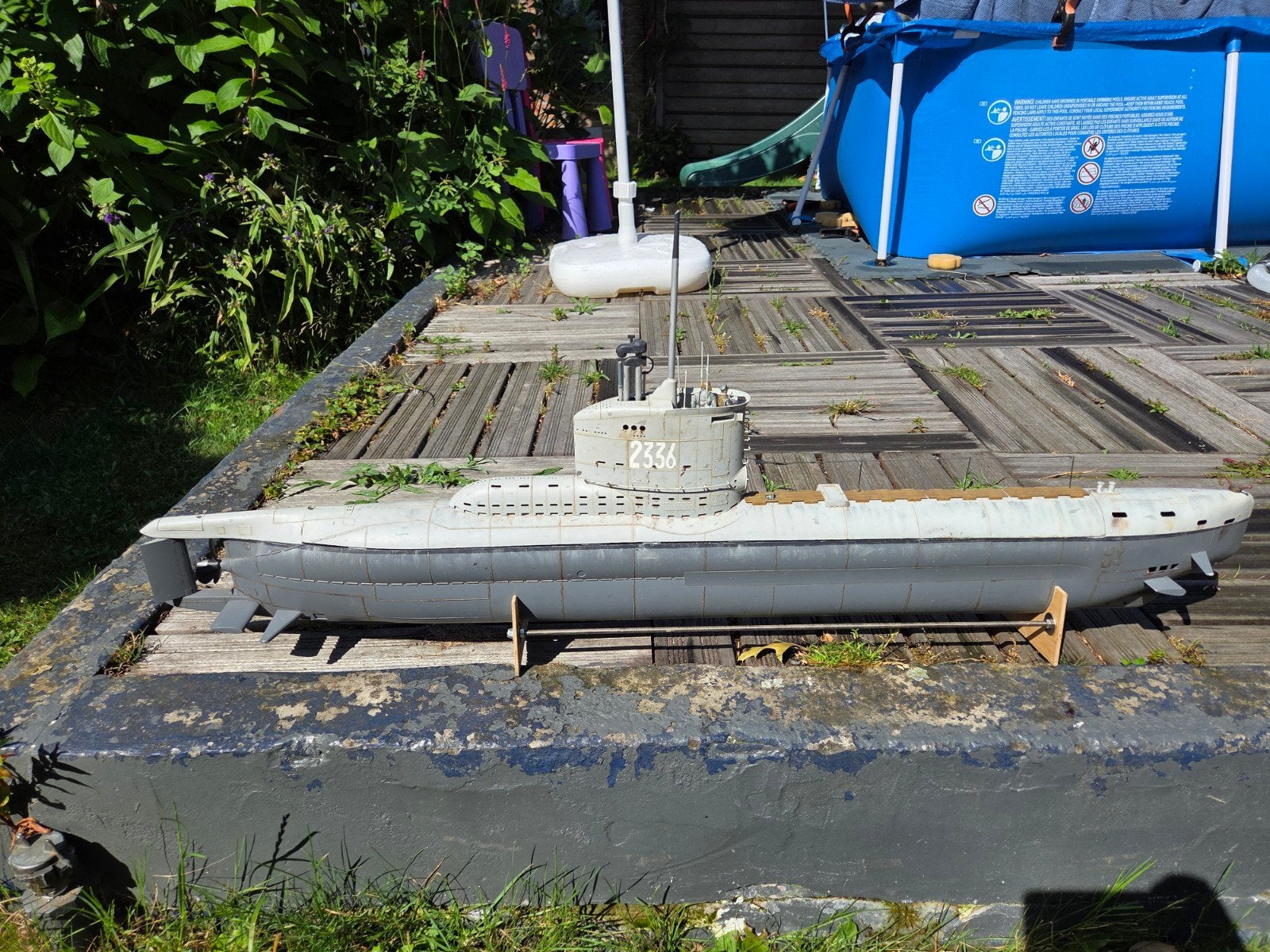 RC-model van de Duitse onderzeeboot  type XXIII, Ophalen, Gebruikt
