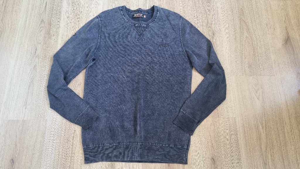 Superdry trui mt M ZGAN, Maat 48/50 (M), Zwart, Ophalen of Verzenden, Zo goed als nieuw
