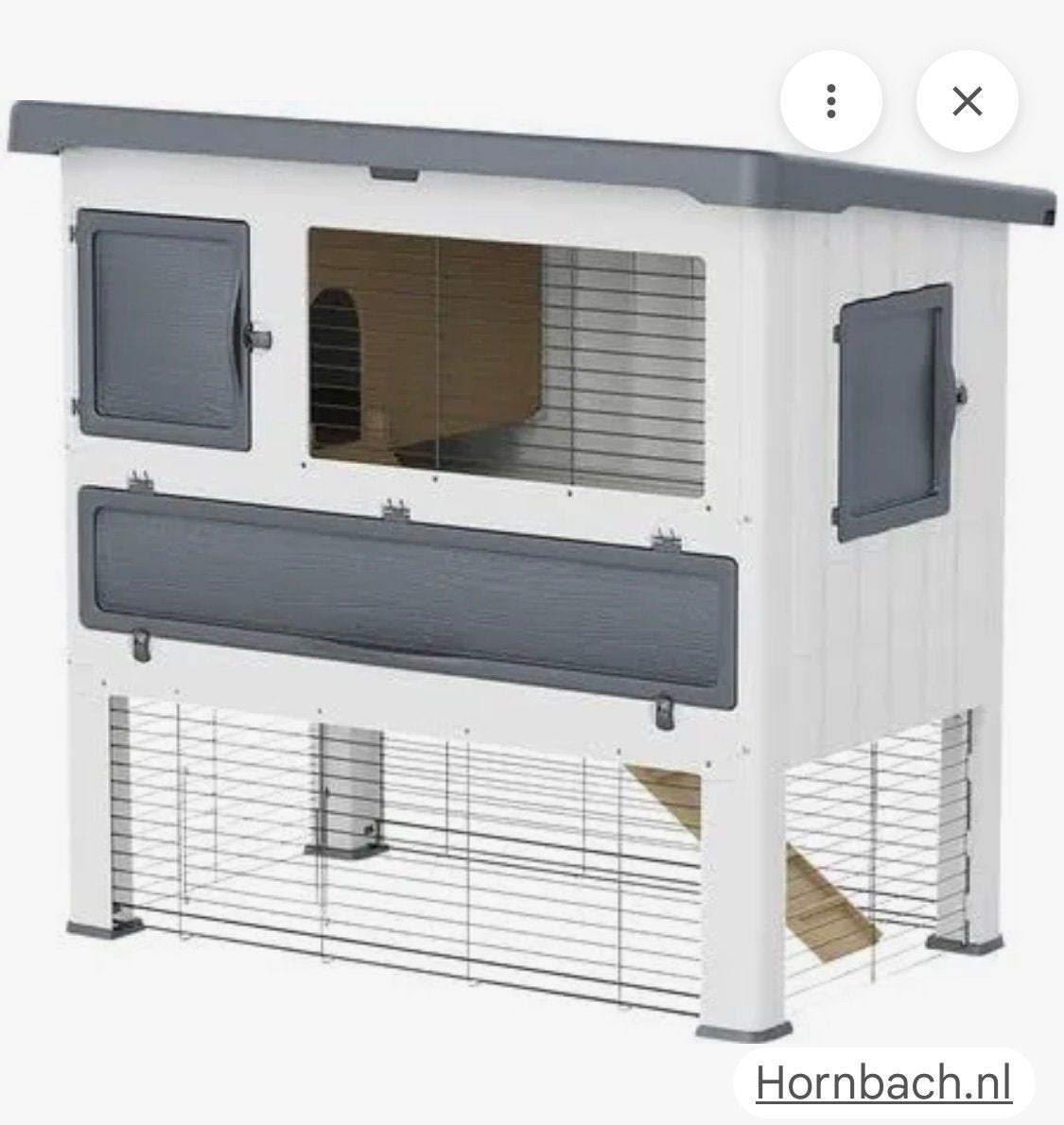 Ferplast konijnenhok Grand Lodge 120, Dieren en Toebehoren, Ophalen, 110 cm of meer, Zo goed als nieuw, 90 cm of meer