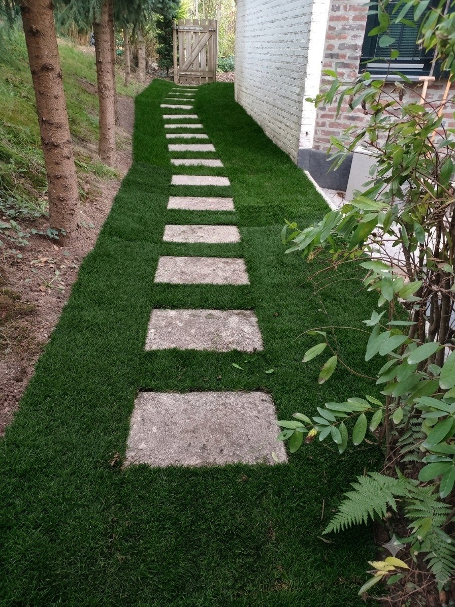 Aanleg graszoden, Ophalen, Nieuw, Gras