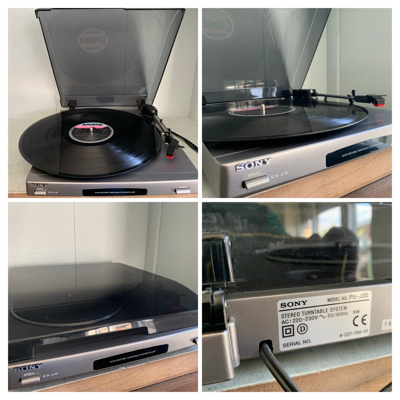 Sony PS-J20 Stereo Platenspeler - Vintage in Nieuwstaat!, Audio, Tv en Foto, Platenspelers, Gebruikt, Automatisch, Ophalen of Verzenden