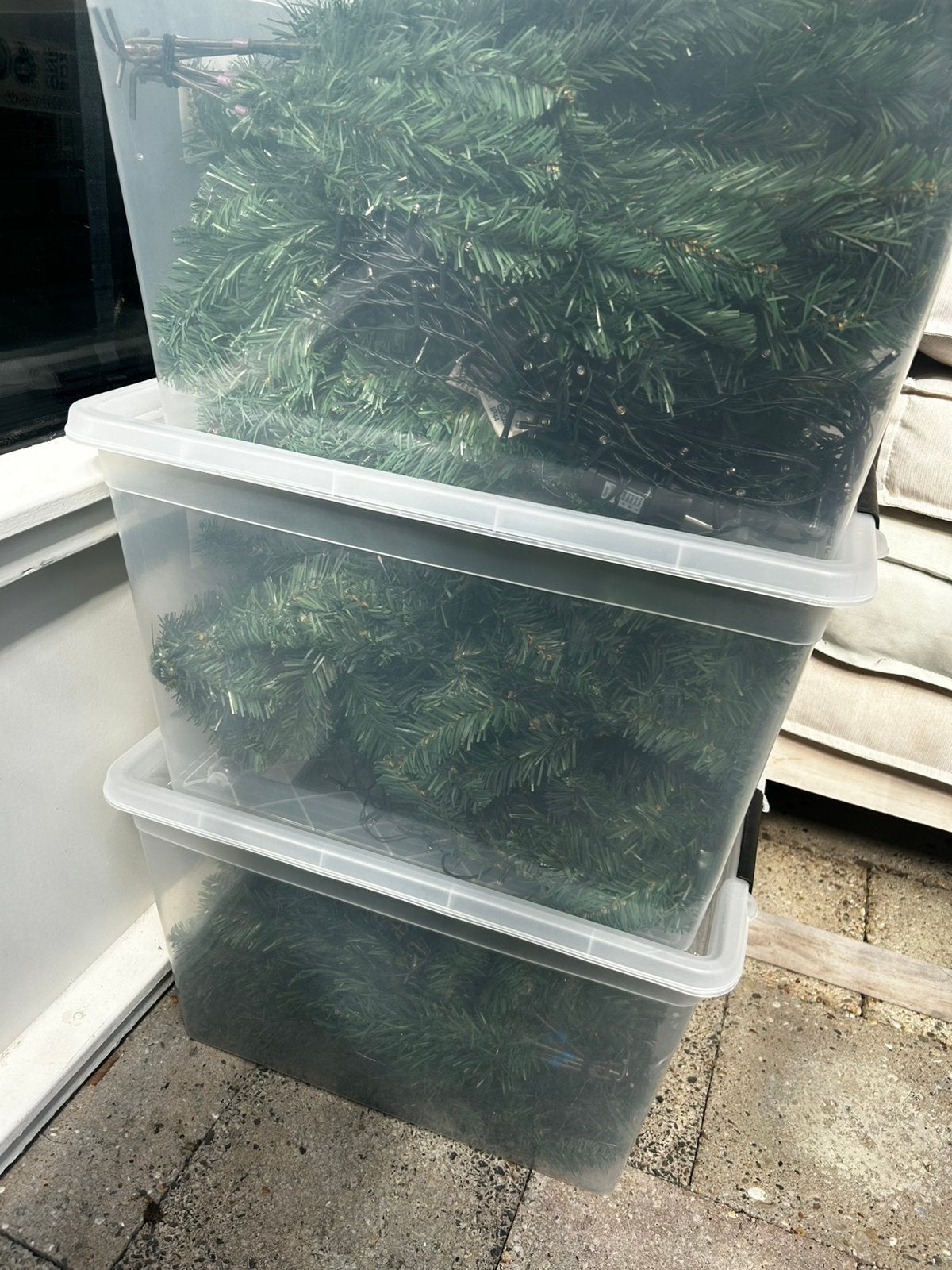Kerstboom ongeveer 180 hoog, Ophalen, Zo goed als nieuw