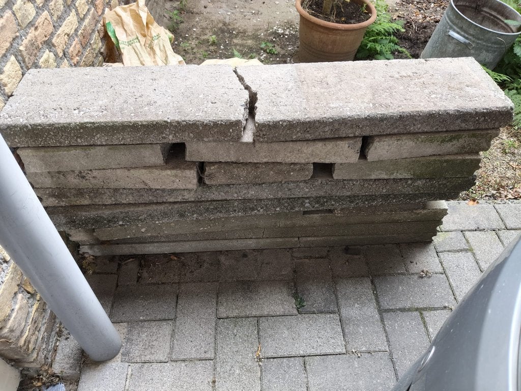 Stoepband, Ophalen, Overige materialen, Gebruikt, 50 tot 150 cm