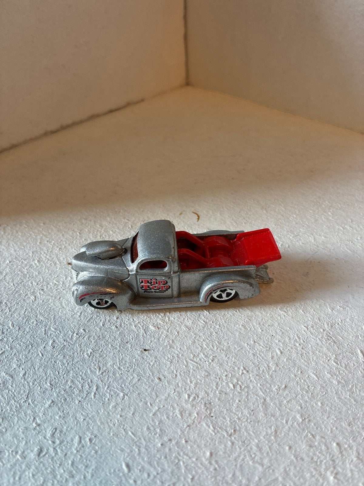 Hot Wheels '40s Ford Pickup Truck - Zilver met Rood, Ophalen of Verzenden, Gebruikt