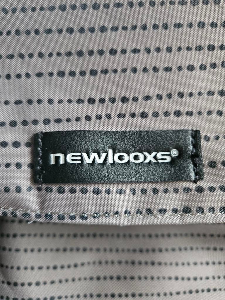 Nieuwe dubbele fietstas grijs/groenig..NEWLOOXS, Ophalen of Verzenden, Nieuw