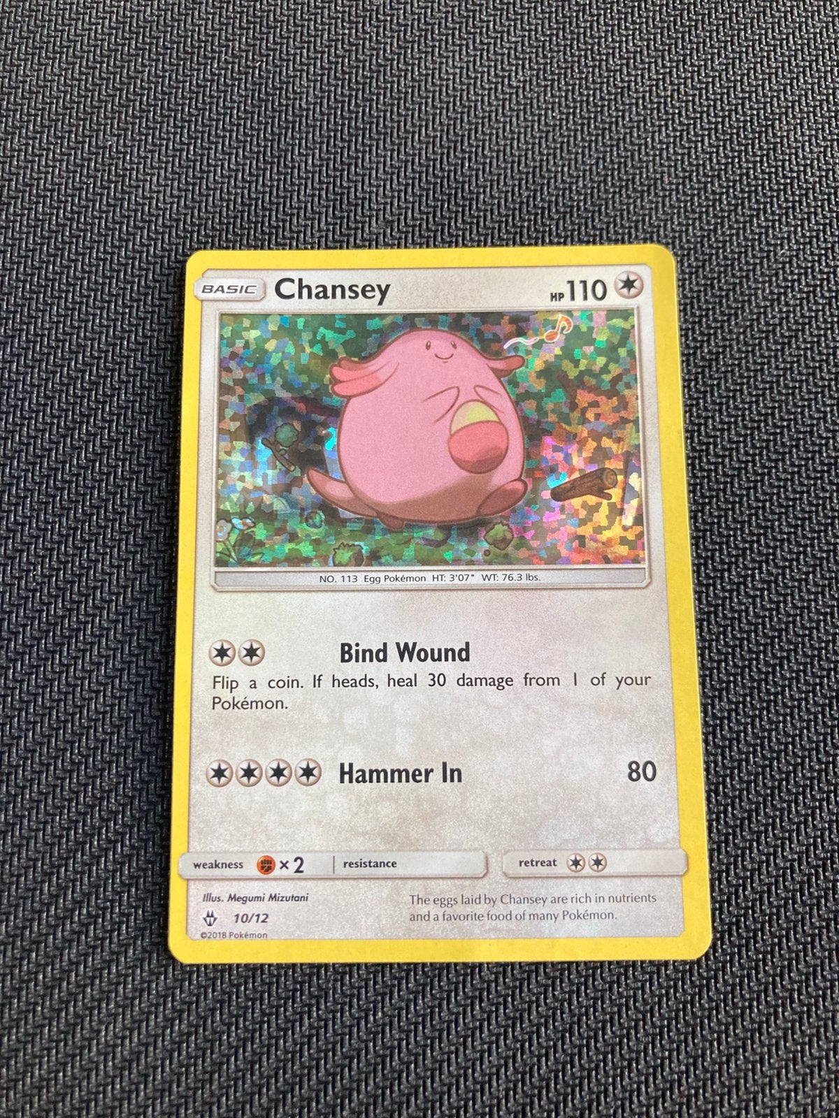 Pokemon kaart Chansey Holo, Ophalen of Verzenden, Zo goed als nieuw