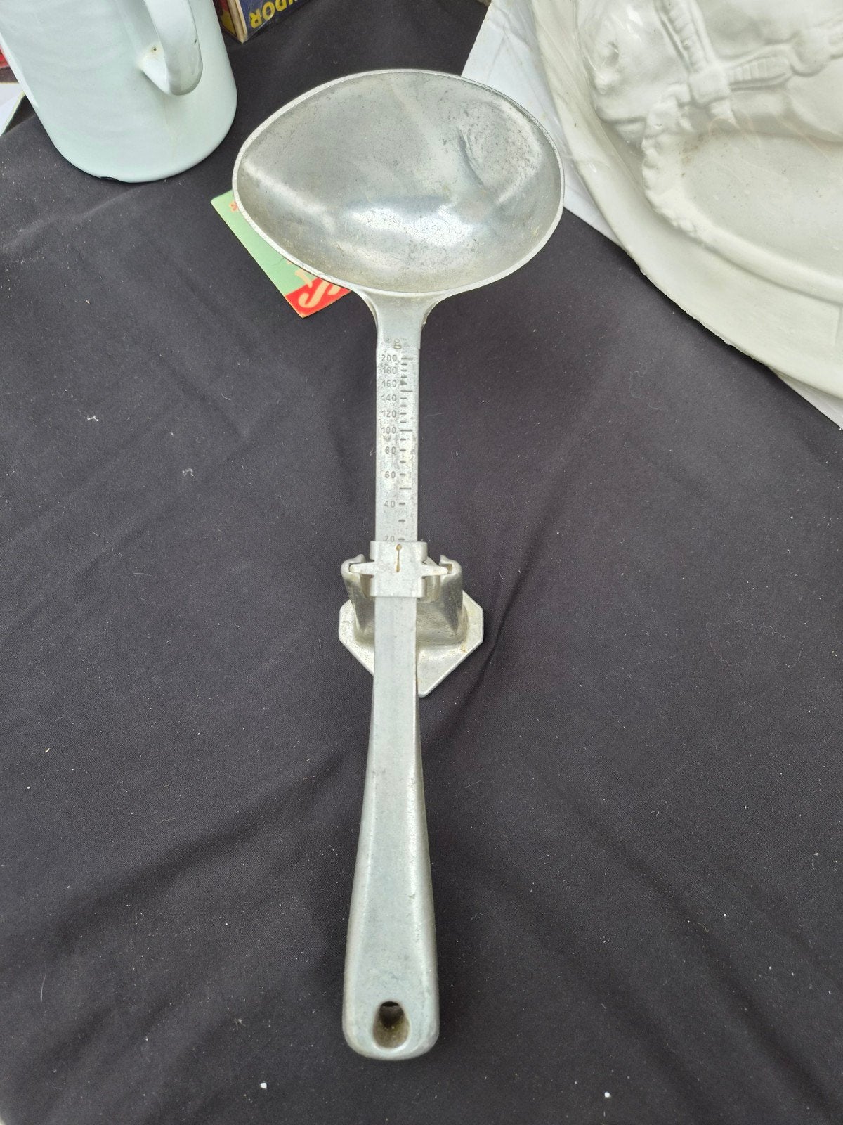 Vintage aluminium weeglepel / weegschaal, Keukenweegschaal, Ophalen of Verzenden, Gebruikt, Minder dan 10 kg