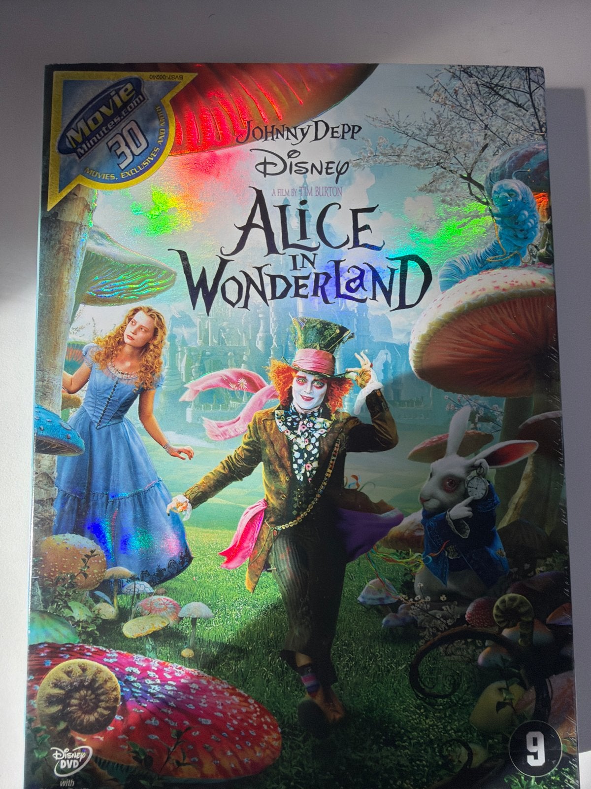 Alice in Wonderland (Disney DVD) - Johnny Depp, Bonusmateriaal, Nederlands, Vanaf 9 jaar, Zo goed als nieuw