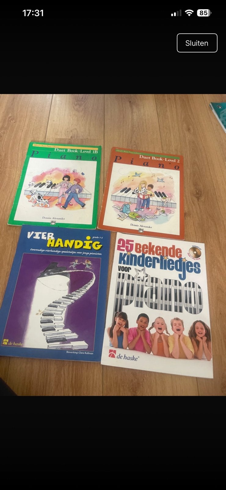 Piano boekjes, Ophalen of Verzenden, Zo goed als nieuw, Overige onderwerpen