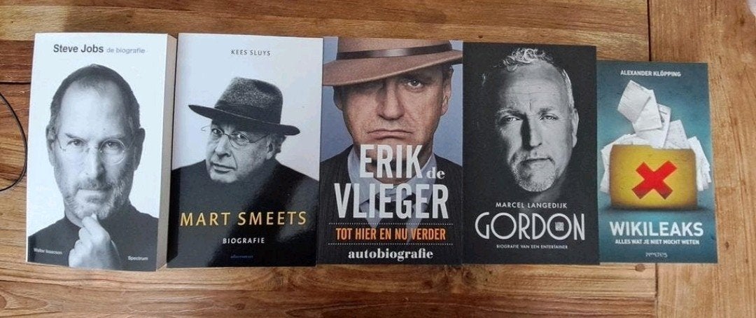Boeken Steve Jobs, Mart Smeets, Erik de Vlieger, Gordon, Wik, Boeken, Ophalen of Verzenden, Zo goed als nieuw, Diverse auteurs