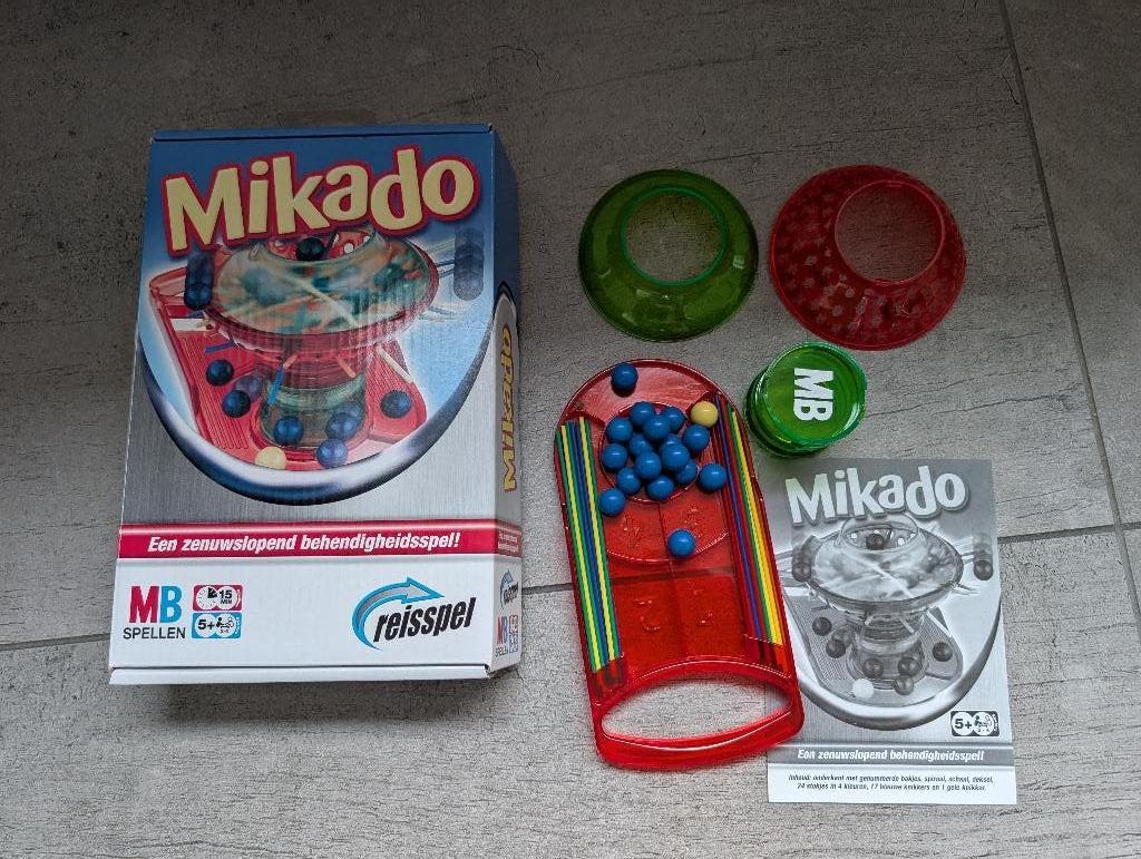 Reisspel Mikado - ZGAN, MB Spellen, Ophalen of Verzenden, Zo goed als nieuw, Een of twee spelers