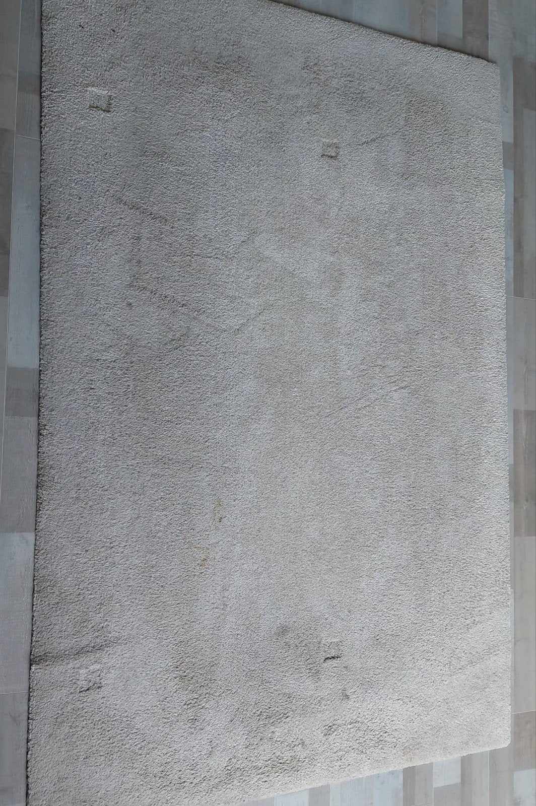 Ikea Stoense Vloerkleed Laagpolig Ecru 133x195 cm, Crème, Gebruikt, 100 tot 150 cm, Ophalen of Verzenden