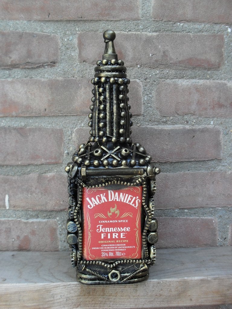 steampunk flessen JD, Ophalen