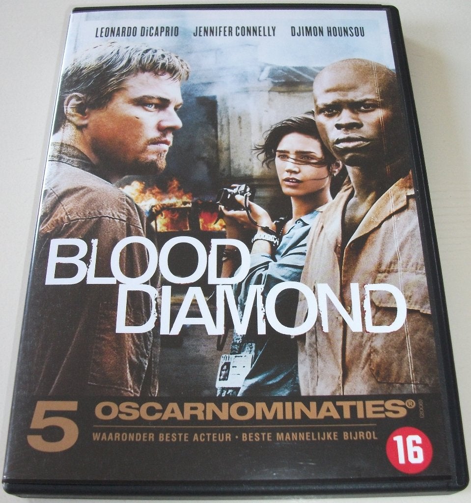 Dvd *** BLOOD DIAMOND *** Zeldzame waardevolle roze diamant, Cd's en Dvd's, Vanaf 16 jaar, Portugees, Actie, Ophalen of Verzenden