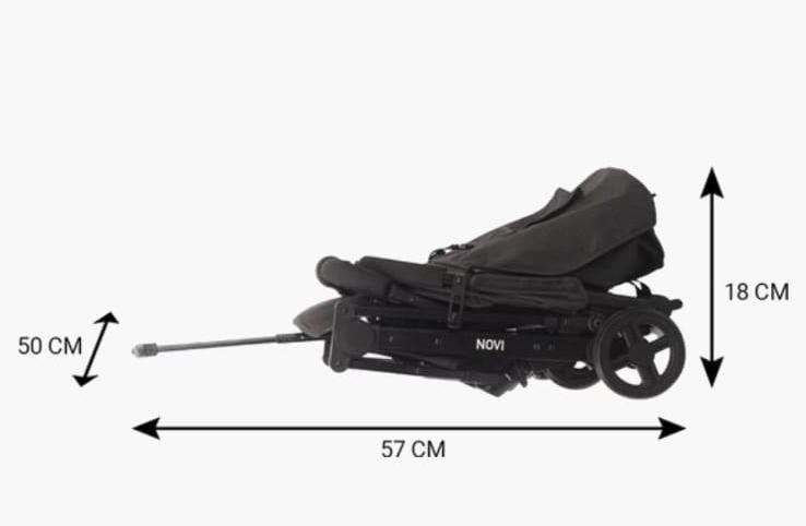 Compacte en opvouwbare kinderwagen - Ideaal voor reizen, Ophalen of Verzenden, Gebruikt, Overige merken, Verstelbare rugleuning