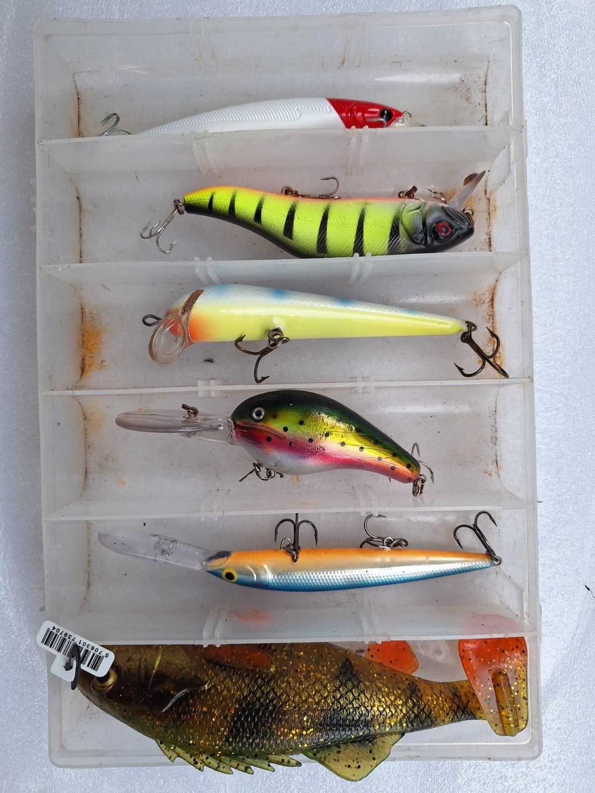 tacklebox kunstaas pluggen rapala, Watersport en Boten, Ophalen of Verzenden, Zo goed als nieuw, Overige typen
