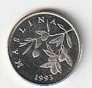20  lipa  1993   Croatië. km. 7  ( 0,45 euro ), Postzegels en Munten, Ophalen of Verzenden, Overige landen, Losse munt