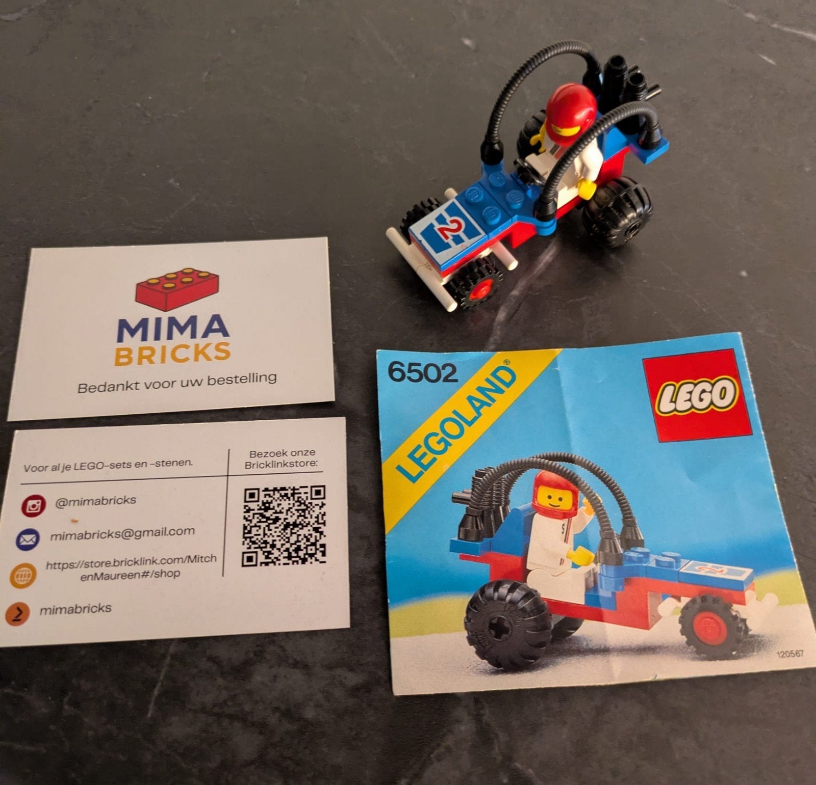 LEGO Legoland 6502 - Turbo Racer (Compleet met boekje), Overige merken, Lego, Lego, Gebruikt