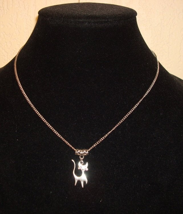 Ketting met hanger Kat, Info.adorabeads@gmail.com, Want 18 Hoogvliet, Adorabeads, Nieuw