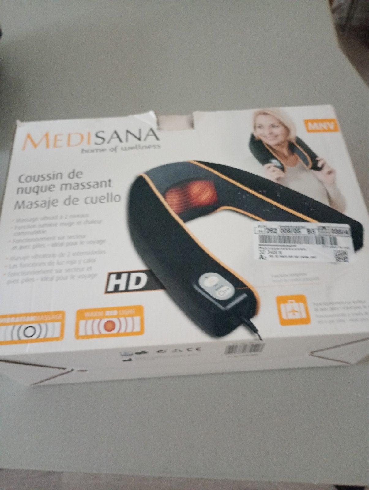 Medisana Nekmassagekussen met Rood Licht - Z.G.A.N., Ophalen of Verzenden