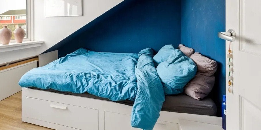 IKEA Brimnes bed uitschuifbaar, Huis en Inrichting, Kasten | Kledingkasten, Ophalen, Zo goed als nieuw, 25 tot 50 cm, Minder dan 100 cm