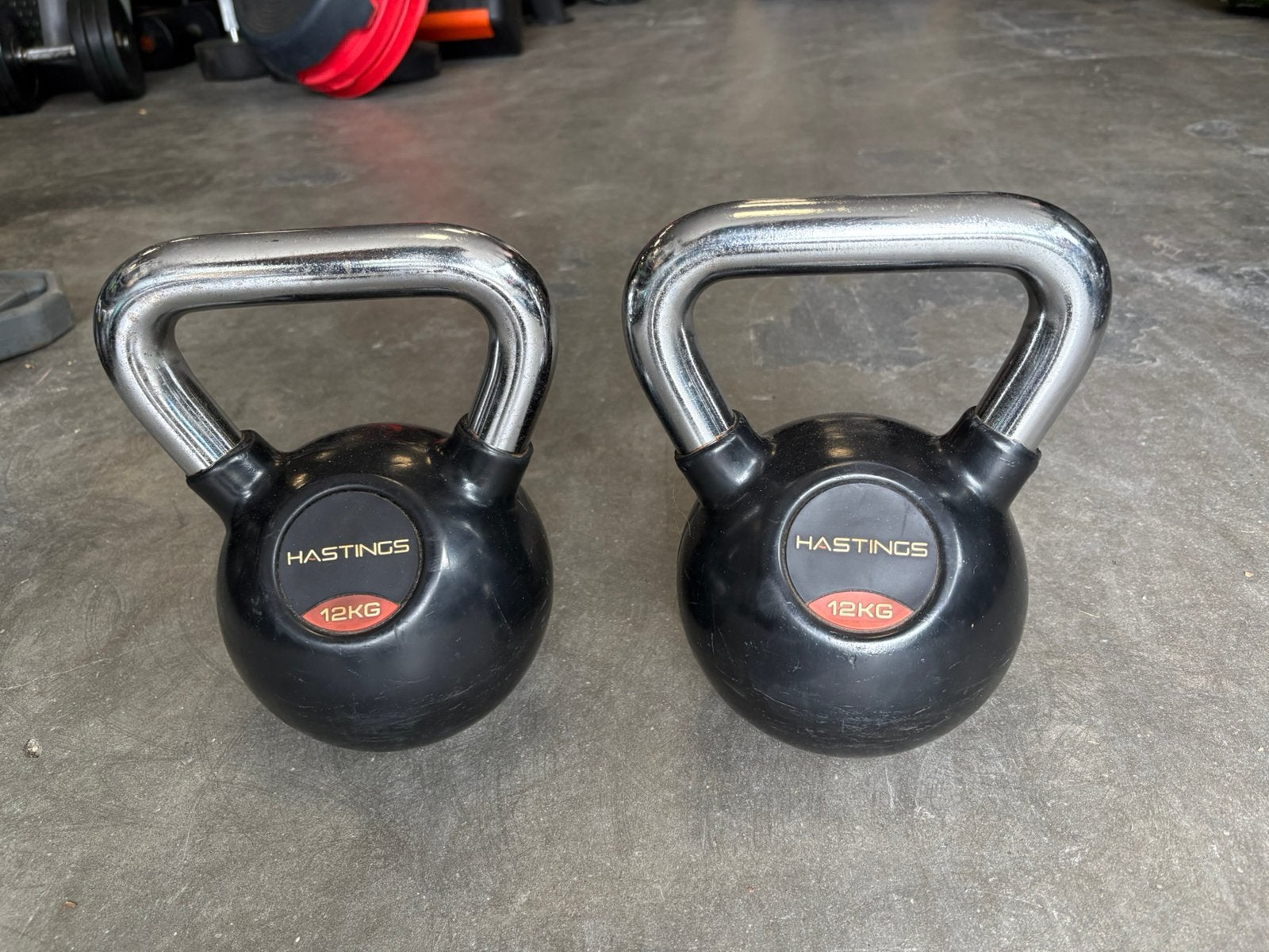 2 x 12 kg hastings kettlebells kettlebell gewichten, Sport en Fitness, Fitnessmaterialen, Gebruikt, Hastings, 2 x 12 kg, Ophalen of Verzenden