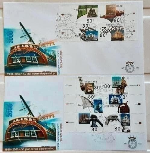 FDC E422 Sail 2000 NL onbeschreven, Ophalen of Verzenden, Nederland