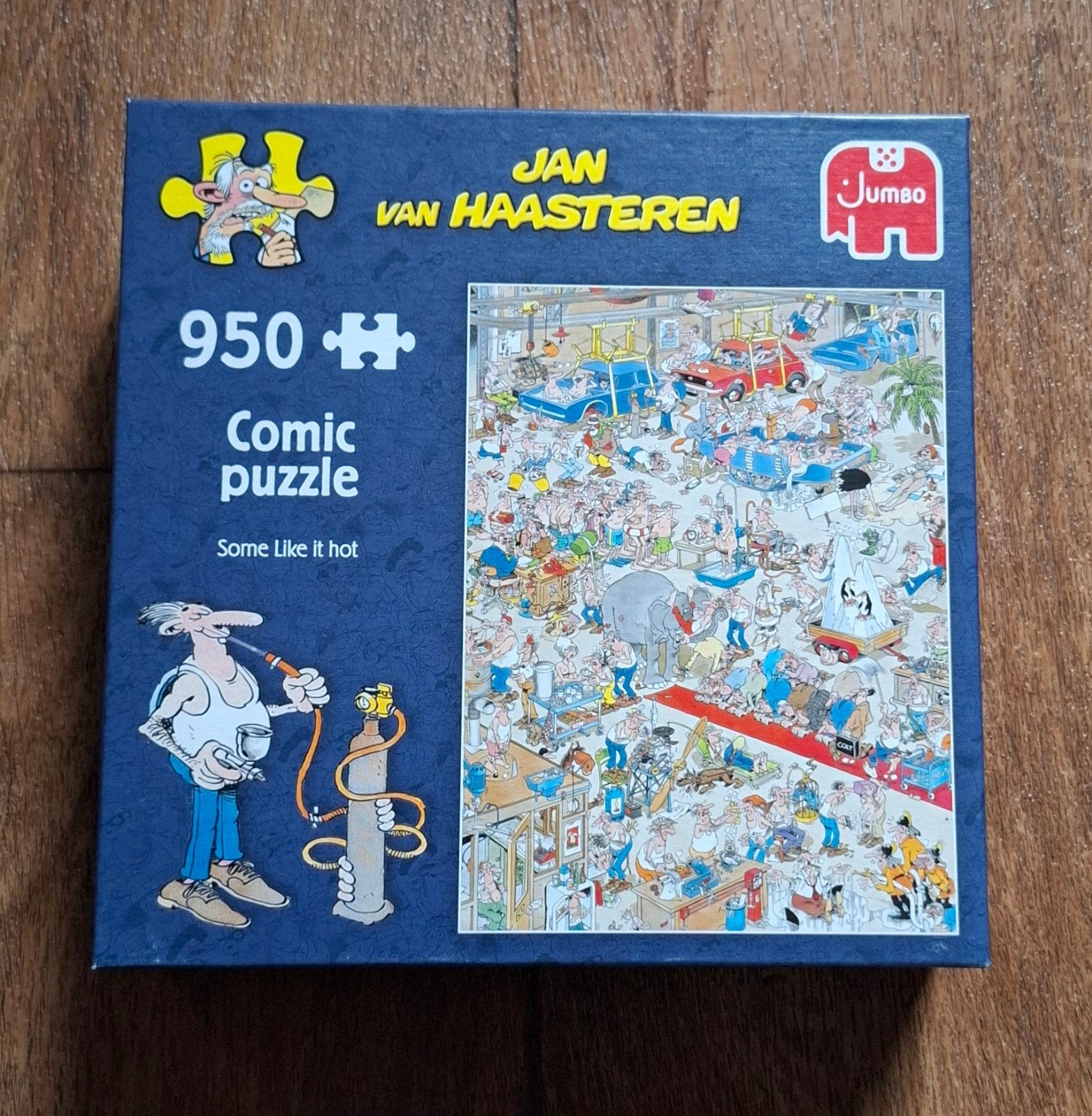 Jan van haasteren 950 "some like it hot", Verzenden, 500 t/m 1500 stukjes, Zo goed als nieuw, Legpuzzel