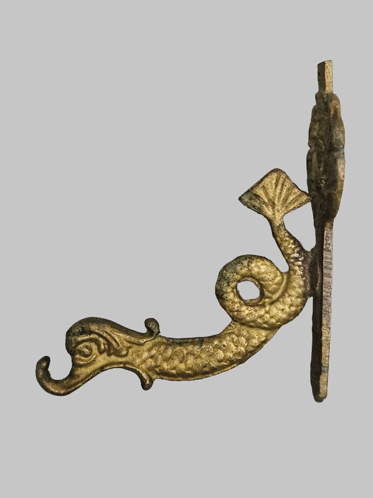Muurhaak met mythologische zeedraak,en Hercules (Lot 2), Huis en Inrichting, Wandkapstok, Gebruikt, Ophalen of Verzenden, Minder dan 100 cm