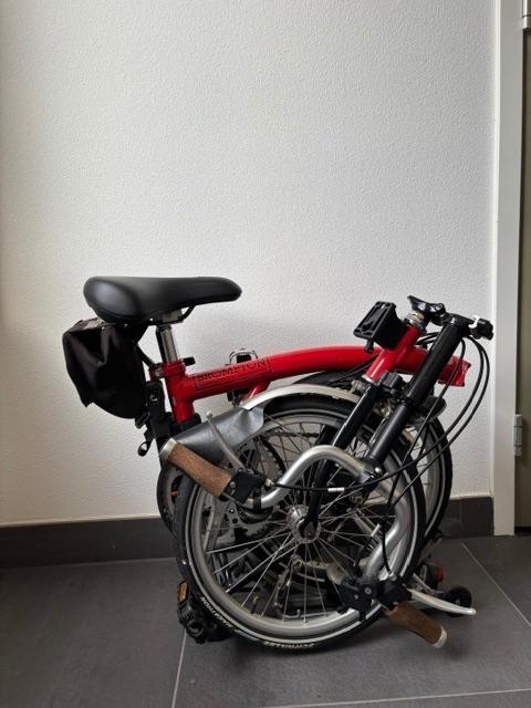 Bromton vouwfiets, Fietsen en Brommers, Fietsen | Vouwfietsen, Ophalen, Brompton, Velgrem, 16 tot 18 inch