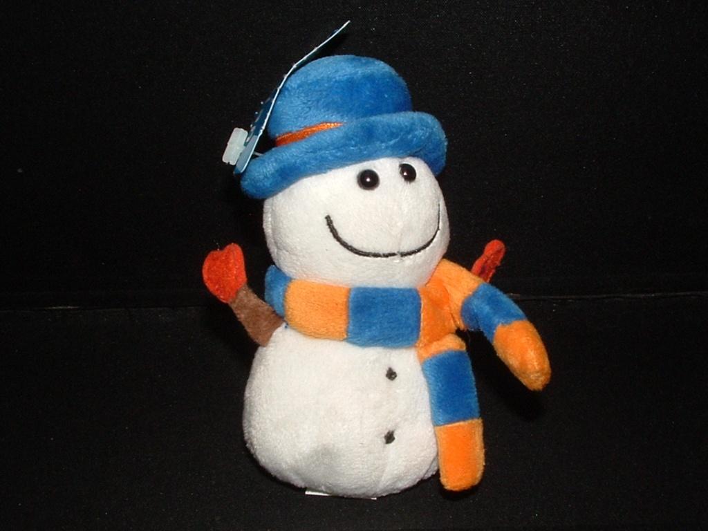 MERISON SNEEUWPOP POPJE VELOURS WIT MET BLAUWE HO, Kinderen en Baby's, Speelgoed | Knuffels en Pluche, Verzenden, Nieuw, Overige typen
