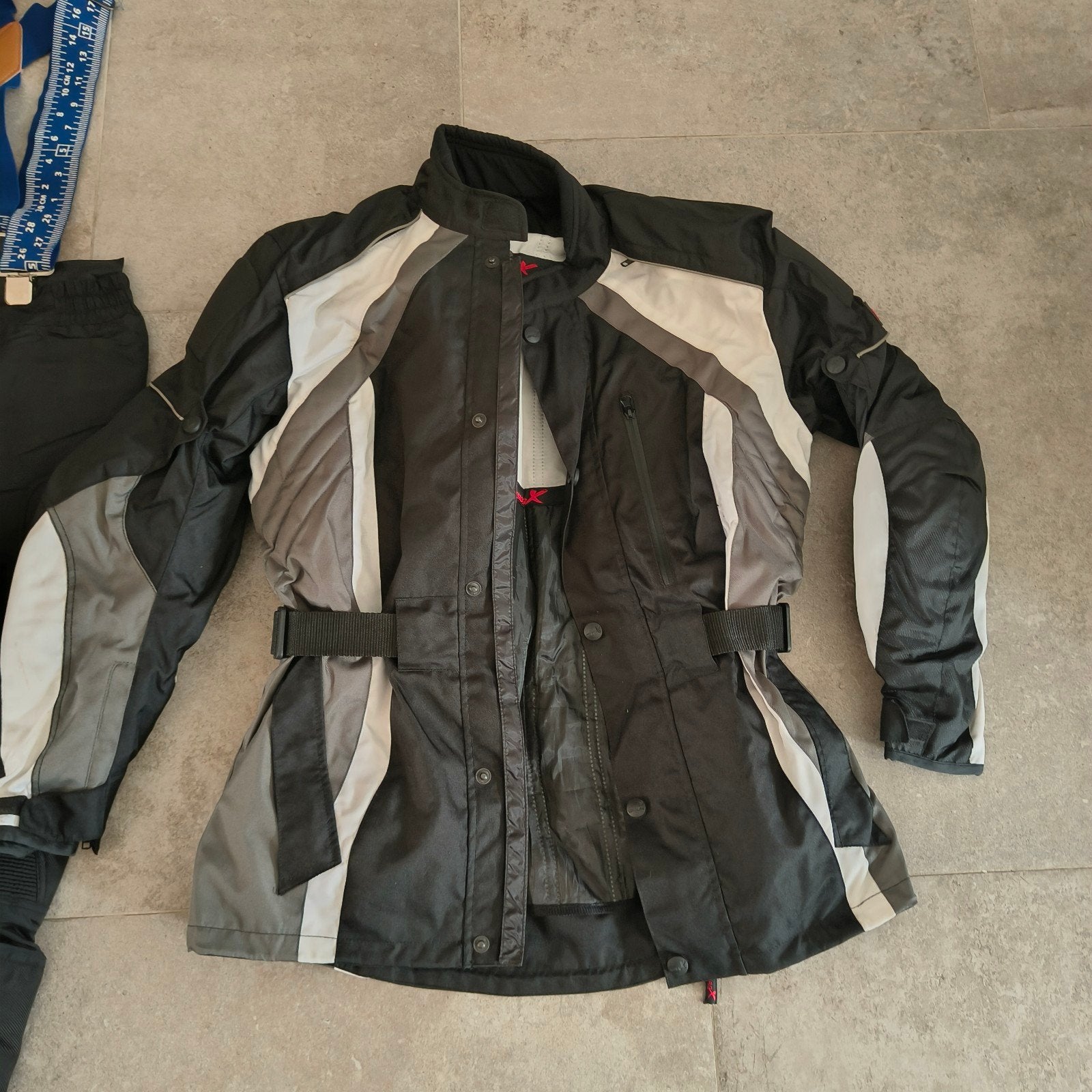Motorjas en broek dames maat L, Motoren, Ophalen, Tweedehands, Dames, Combipak
