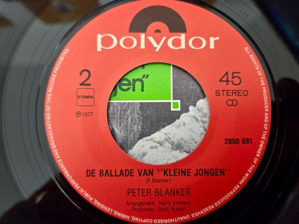 Peter Blanker: Stripfiguur, Gebruikt, 7 inch, Overige typen, Nederlandstalig
