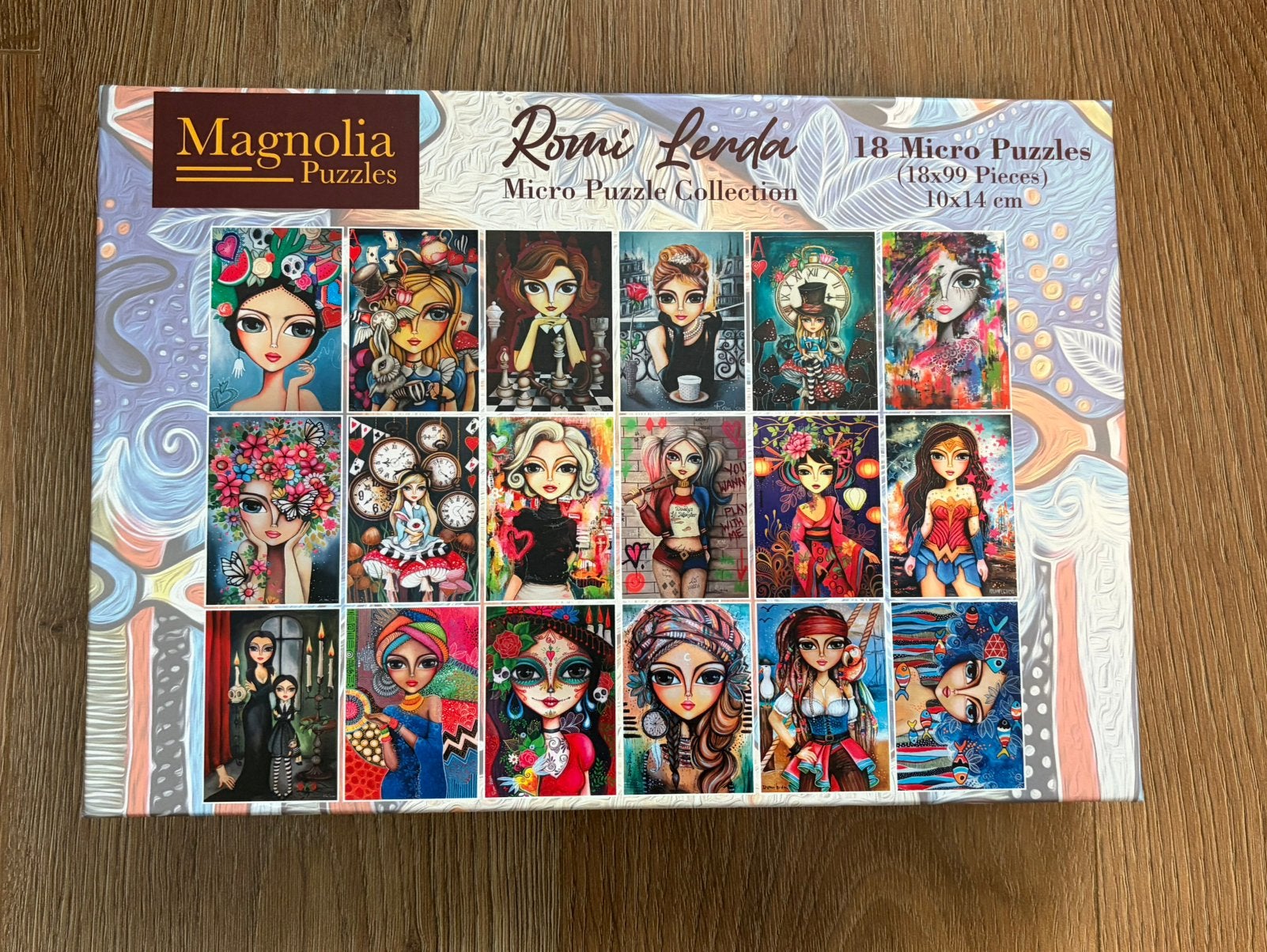 Magnolia micro puzzels (18 stuks), Hobby en Vrije tijd, Denksport en Puzzels, Ophalen of Verzenden, 500 t/m 1500 stukjes, Zo goed als nieuw