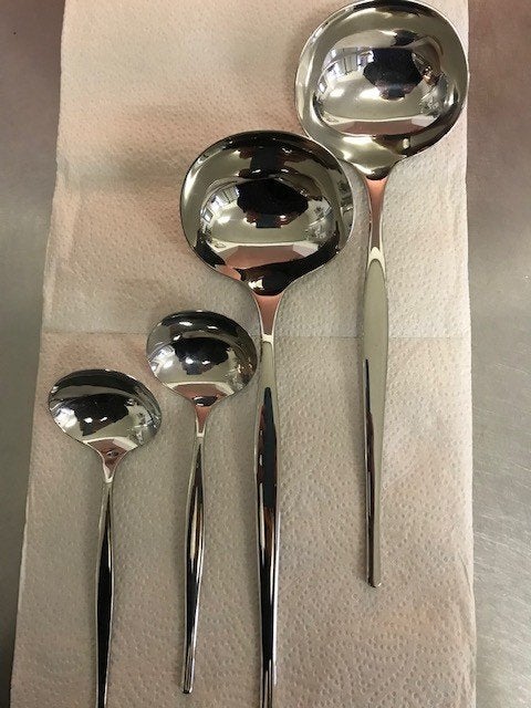 Gero Zilduro, Model Romanti 2 saus- en 2 soeplepels, nieuw, Ophalen of Verzenden, Nieuw, Rvs of Chroom, Vaatwasserbestendig