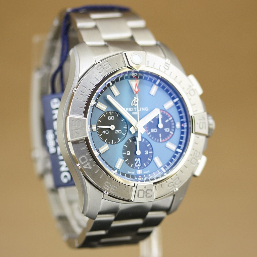 Breitling Super Avenger B01 Chron 46 EB0148 New., Overige materialen, Breitling, Polshorloge, Overige materialen